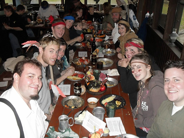 The cabin for the Fred Henry Pilgrim Thanksgiving.