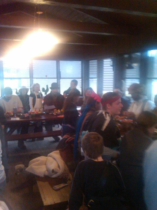 The cabin for the Fred Henry Pilgrim Thanksgiving.