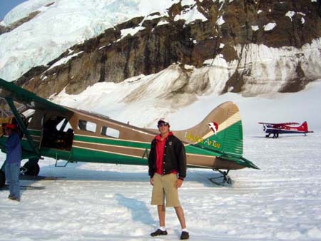 Adam flew to Denali