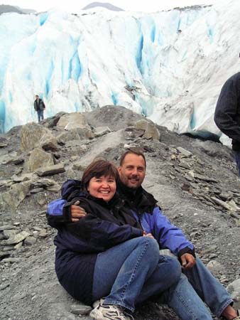 Cindy & Dan at Worthington Glacier