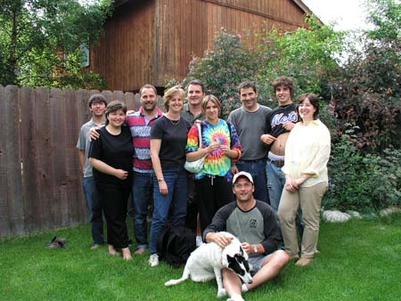 Family in Pat & Lori's backyard