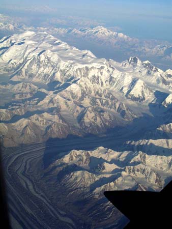 Flying into Anchorage