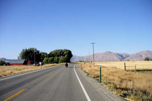 On the road near Sun Valley