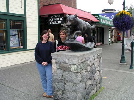 Lori and Kim downtown ANC