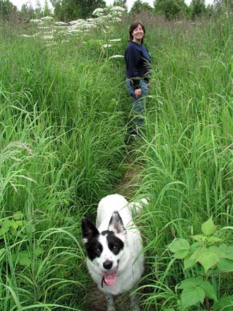 Lori and PeeDee hiking