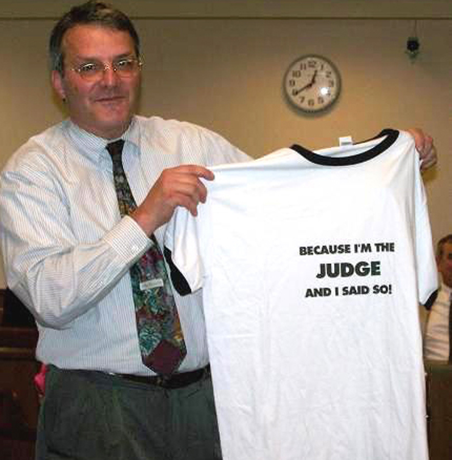 A gift from his court staff.