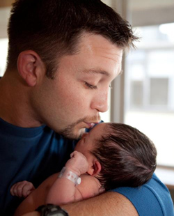 With her Daddy Heath