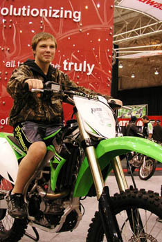 Mike Nally (Little Bro Mike) - Doesn't have a bike but really really wants one. Photographed when he and Chip went to the Motorcycle Show at the IX Center.