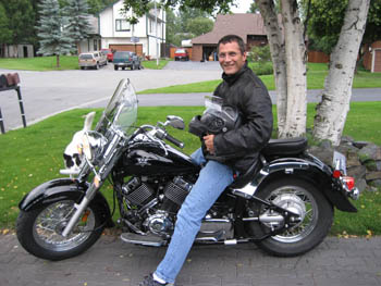 Patrick Henry - His bike in Anchorage