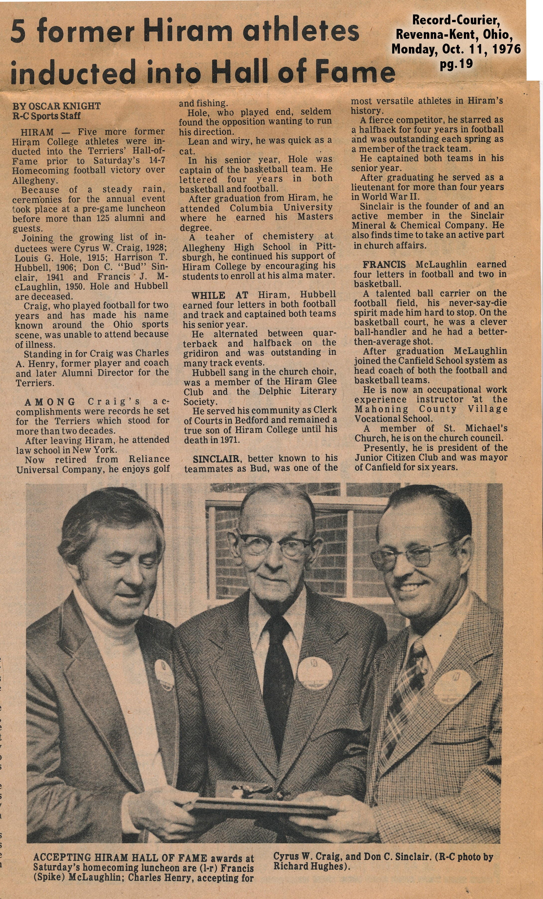 Chuck is a stand-in accepting an honor for an old friend.