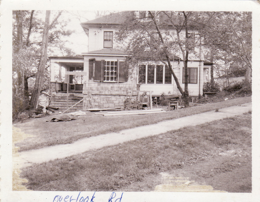 House Jeanne grew up in ; 125 Overlook Rd, Hastings-on-Hudson. Probably 1935