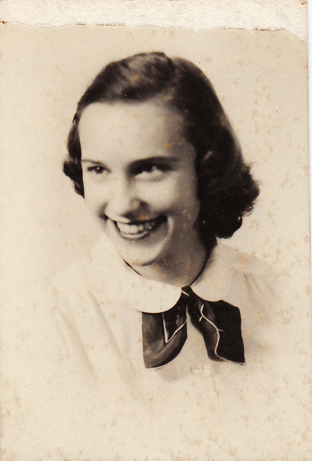 Barbara (Aunt Bobby) in high school