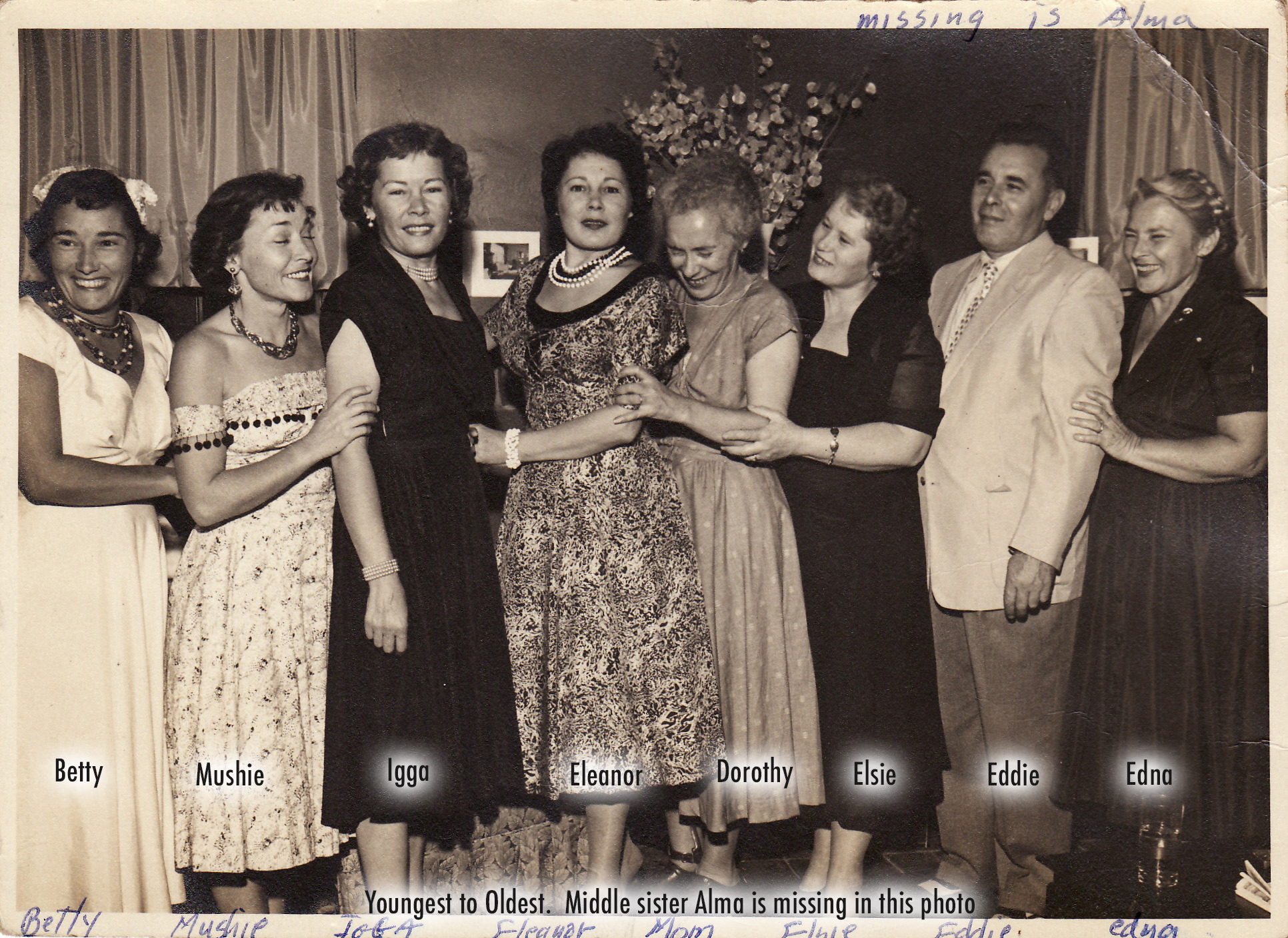 Houtt siblings with one (Alma) missing.