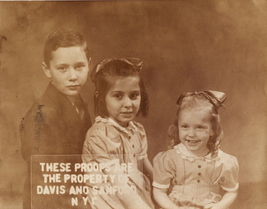 The Fisher kids, Jack, Jeanne and Bobby