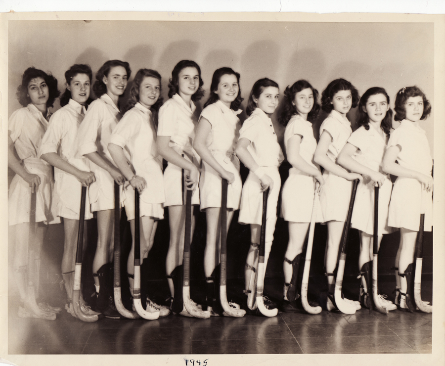 1945 Field Hockey Team Hastings HS. Jeanne is 7th from the right.