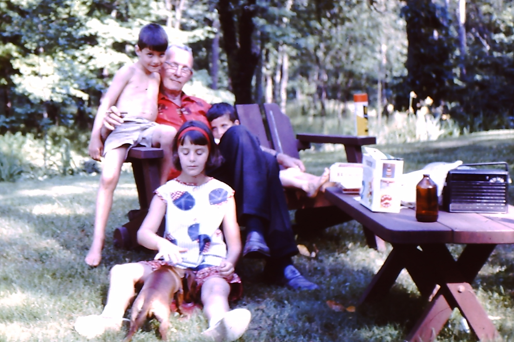 Chip, Grandpa Chuck, Patrick and Dodie