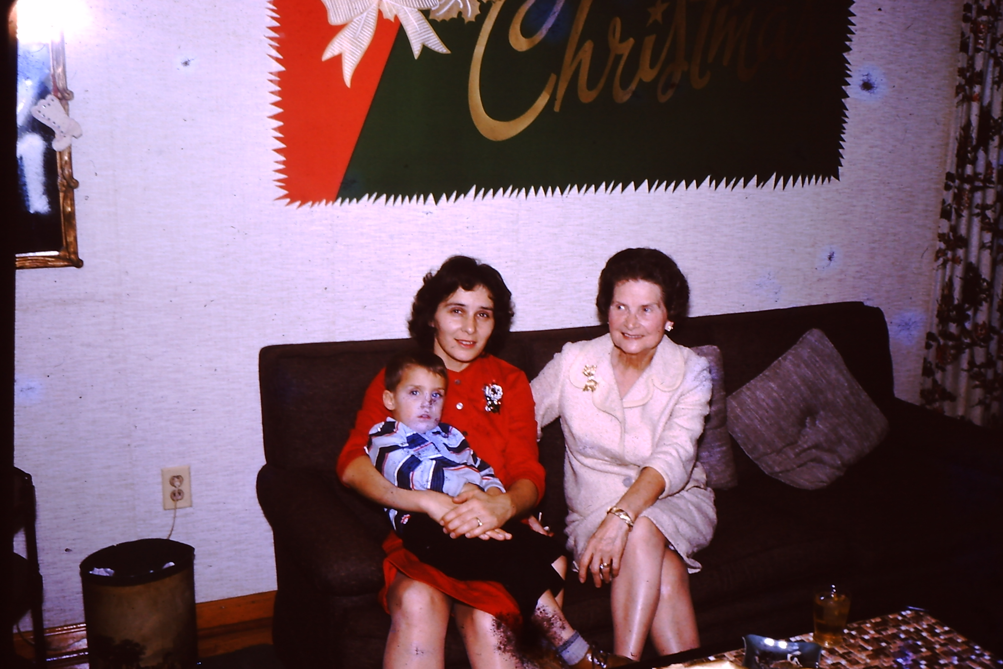 Blanche with daughter-in-law Jeanne holding Danny