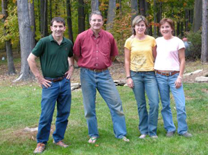Jim, Chip, Kate Schlagbaum and Polly