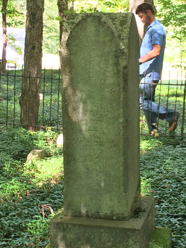 The Henry family headstone