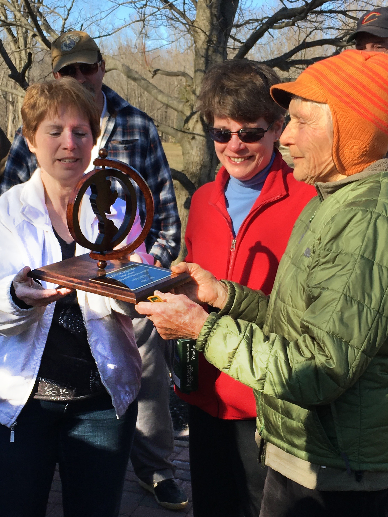 Cindy and Kathryn presenting the award